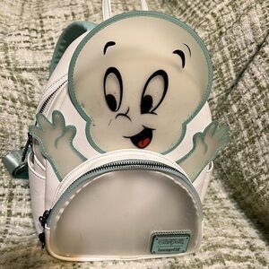 Loungefly White and Mint Backpack with Comic Lining